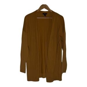 Womens Gap Mustard Long Duster Cardigan Sweater Large